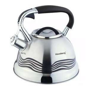 Ceainic Klausberg din oțel inoxidabil cu fluier, capacitate 3L - Ceai & Accesoriu pentru prepararea ceaiului