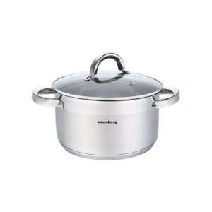 Klausberg Premium oală din oțel inoxidabil de 9.5L cu capac din sticlă - Oale și cratițe