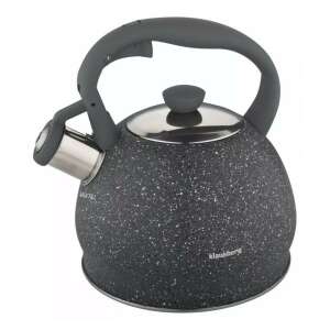 Ceainic Klausberg cu fluier, 2L, model gri închis cu grani - Ceai & Accesoriu pentru prepararea ceaiului