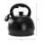Ceainic Klausberg de 2,0 L, negru mat, cu fluier, cu dimensiuni
