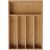 Kinghoff Bambus Besteckschubladeneinsatz - 35x26 cm, Küchenutensilien-Organizer