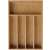 Organizator pentru tacâmuri Kinghoff din bambus, 35 x 26 cm, 4 + 1 secțiuni
