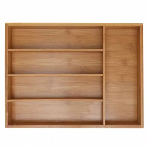 Tava pentru tacâmuri din bambus Kinghoff - 35x26 cm, organizator de sertare din lemn