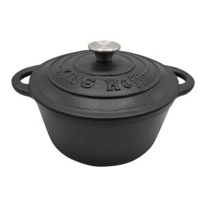 Kinghoff Gusseisen Auflaufform mit Deckel, 24x24 cm - Backgeschirr