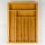 Kinghoff ausklappbarer Bambus-Besteckorganizer, KH-1501, 6 + 2 Fächer, passt in Standard-Schubladen, offen und geschlossen