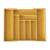 Organizator pentru tacâmuri Kinghoff din bambus extensibil, KH-1501, 6 + 2 secțiuni, se potrivește sertarelor standard, deschis și închis