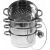 Kinghoff Edelstahl-Dampfgarer-Topfset, 5-teilig