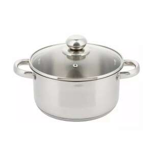 Kinghoff 3L Edelstahl-Kochtopf mit Glasdeckel - Pfannen, Abendessen, Küchenmesser, Besteck-Sets und Töpfe