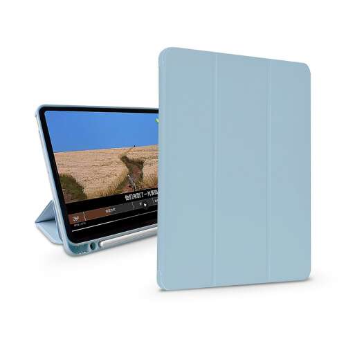 Devia Leather Case with Pencil Slot for Apple iPad 10.2 (2019/2020/2021) - Blue