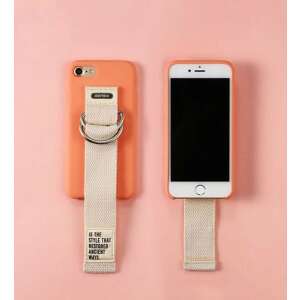 Remax RM-1643 iPhone 7 8 SE 2020 / SE 2022 (4,7") rózsaszín szilikon tok szíjjal 74472347 