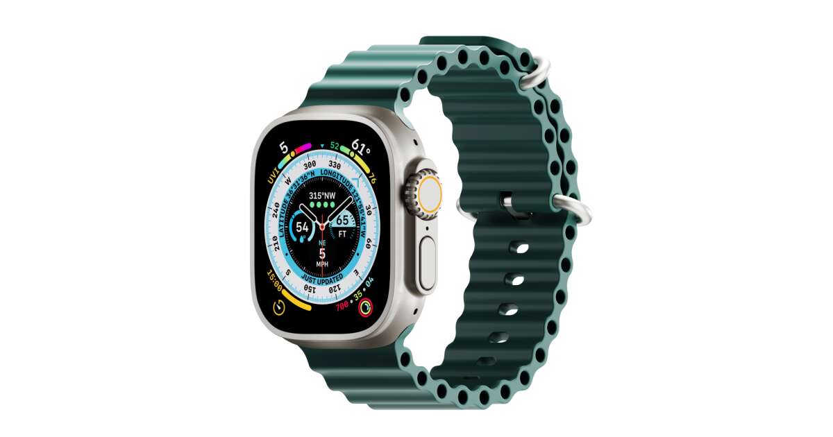 Next One H2O Band for Apple Watch 45 49mm Deepsea Green Pepita