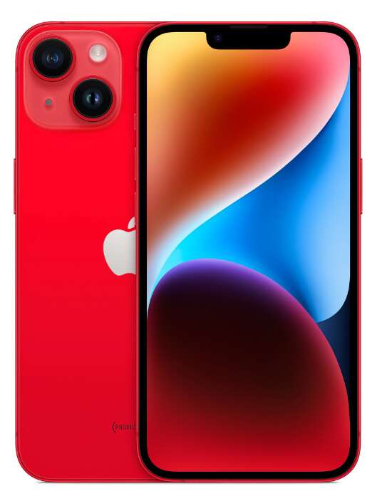 Apple iphone 14 5g 128gb 4gb ram dual sim mobiltelefon, piros
