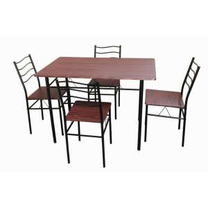 Bedora Mang étkező / konyhai szett, asztal 4 székkel, 110x70x75 cm 61657134 