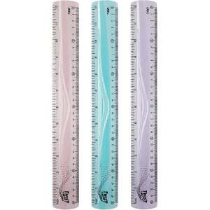 Deli Twist Me 30 cm flexibles Lineal, verschiedene Farben, 3er Pack - Deli Tools