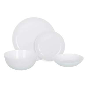 Set de vase Luminarc Diwali 19 piese, alb, include farfurii și boluri - Servirea