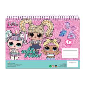 LOL Surprise So Many Feels A4 spiral notebook, 30 pages, featuring LOL Surprise dolls - Notebook