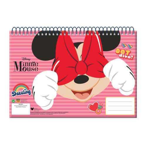 Disney Minnie A4 Spiral Sketchbook 30 pages (wink)
