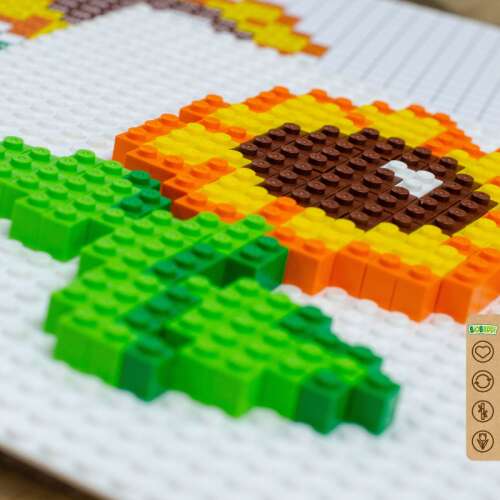 BiOBUDDi Pixel & Create Sonnenblumen-Mosaik-Set, 402 Teile, baue eine Sonnenblume mit bunten Blöcken