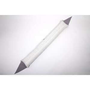 Incababy Dotties L terhességi párna, fehér szürke pöttyökkel, hosszú és keskeny, fehér alapon - Incababy