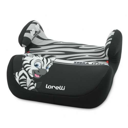 Lorelli Topo Comfort autós ülésmagasító 15-36kg - Zebra grey-white 2020