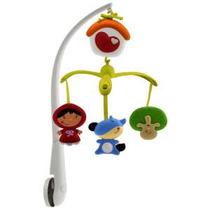 Chicco musical mobile with Little Red Riding Hood, wolf and tree characters - Musical Mobile, Projection Mobile