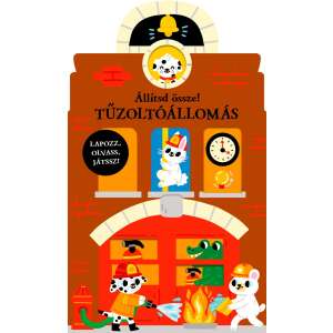 Napraforgó Tűzoltóállomás Összeállítható Könyv - 2 éves kortól