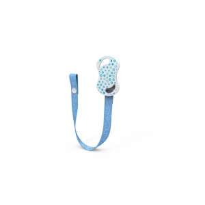 Nuvita cumitartó szalag patentos, kék, 6071, cumi tartó, babáknak, cumi tisztán tartása - Nuvita