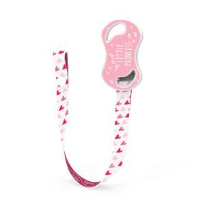 Nuvita cumitartó szalag patenttal, rózsaszín, kis hercegnő mintával - Nuvita