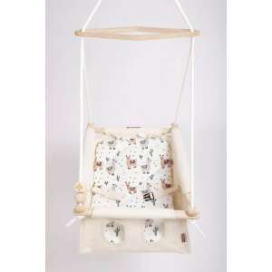 Incababy Huśtawka dla niemowląt Lama FW - udźwig 20 kg, dla dzieci 0-3 lat, beżowa