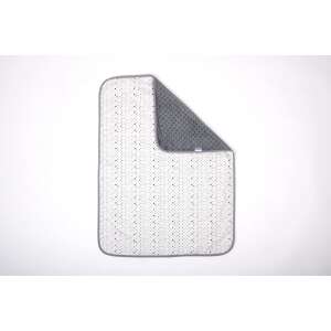 Incababy Dotties L babatakaró, szürke és fehér, kétoldalas, puha, légáteresztő, Oeko-Tex minősítéssel - Incababy