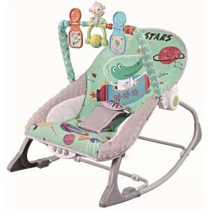 Chipolino Baby Spa rezgő-zenélő pihenőszék - 0-9 kg, zöld 61907470 Baba pihenőszékek, Elektromos babahinták - Pihenőszék