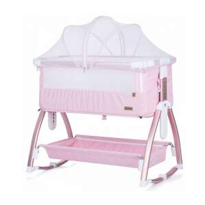 Chipolino Baby Boss szülői ágyhoz csatlakoztatható kiságy - Blush 63796969 Kiságyak, bölcsők - Lány