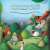 Illusztráció a 'Napraforgó Érzelmek erdeje 6. - Ég veled, szorongás! Szia, optimizmus!' című gyerekkönyvben, Tibi csiga, Olivia béka, Konrad róka és más állatok szerepelnek rajta