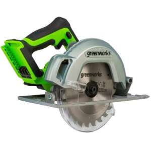 Greenworks GD24CS 24V Cordless Circular Saw, Green and Black - Tool