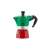 Bialetti La Mokina Italia stovetop espresso maker, green and red