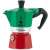 Bialetti La Mokina Italia stovetop espresso maker, green and red