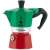 Bialetti La Mokina Italia Espressokocher, grün und rot