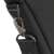 Close-up of shoulder strap clip on RivaCase Narita laptop bag