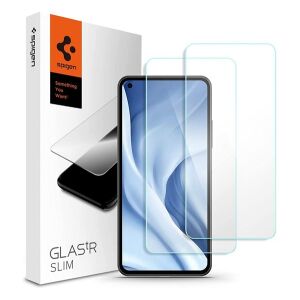 Spigen Glas.tR Slim Kijelzővédő Xiaomi Mi 11 Lite telefonhoz (2 darabos) - Spigen