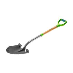 Verto 15G001 T-Rex shovel with wooden handle and green plastic grip - Shovel