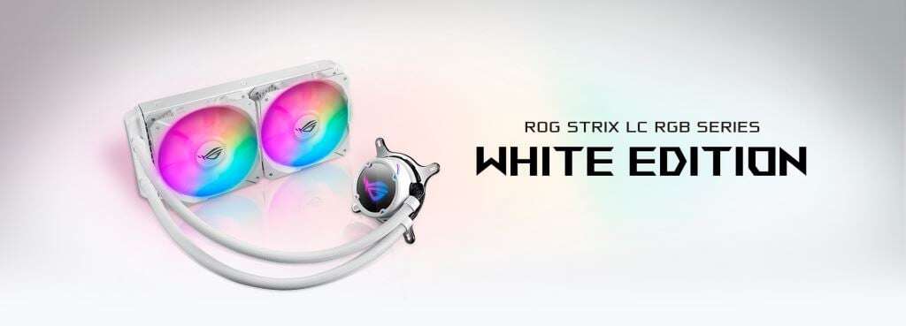 Asus rog strix lc 240 rgb white edition univerzális vízhűtés fehé...