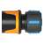 Fiskars Schlauchanschluss, schwarz, blau, orange