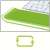 Leitz Ergo WOW green wrist rest with adjustable height