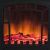 Close-up of Somogyi FKK 15 electric fireplace flame effect
