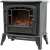 Somogyi FKK 15 electric fireplace, black, with realistic flame effect