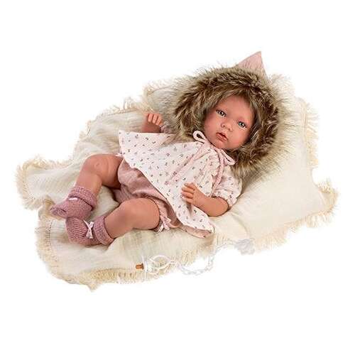 Llorens Mimi újszülött síró baba takaróval, 40cm - LLorens