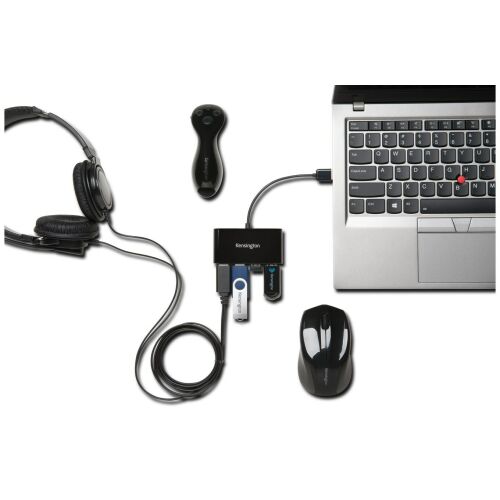 Kensington K39120EU huby i koncentratory 480 Mbit/s Czarny (K39120EU) 134095250