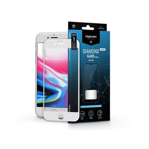 MyScreen Diamond Glass Lite Edge 2.5D edzett üveg kijelzővédő fólia iPhone 6 és iPhone 6S telefonokhoz - Apple