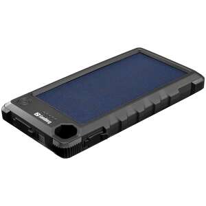 Sandberg Outdoor Solar Powerbank 10000mAh, fekete, 3/4 nézet - Sandberg