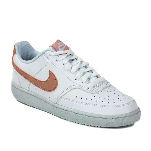 Nike WMNS Court Vision Low női cipő fehér színben, rózsaszín részletekkel - Női sportcipő
